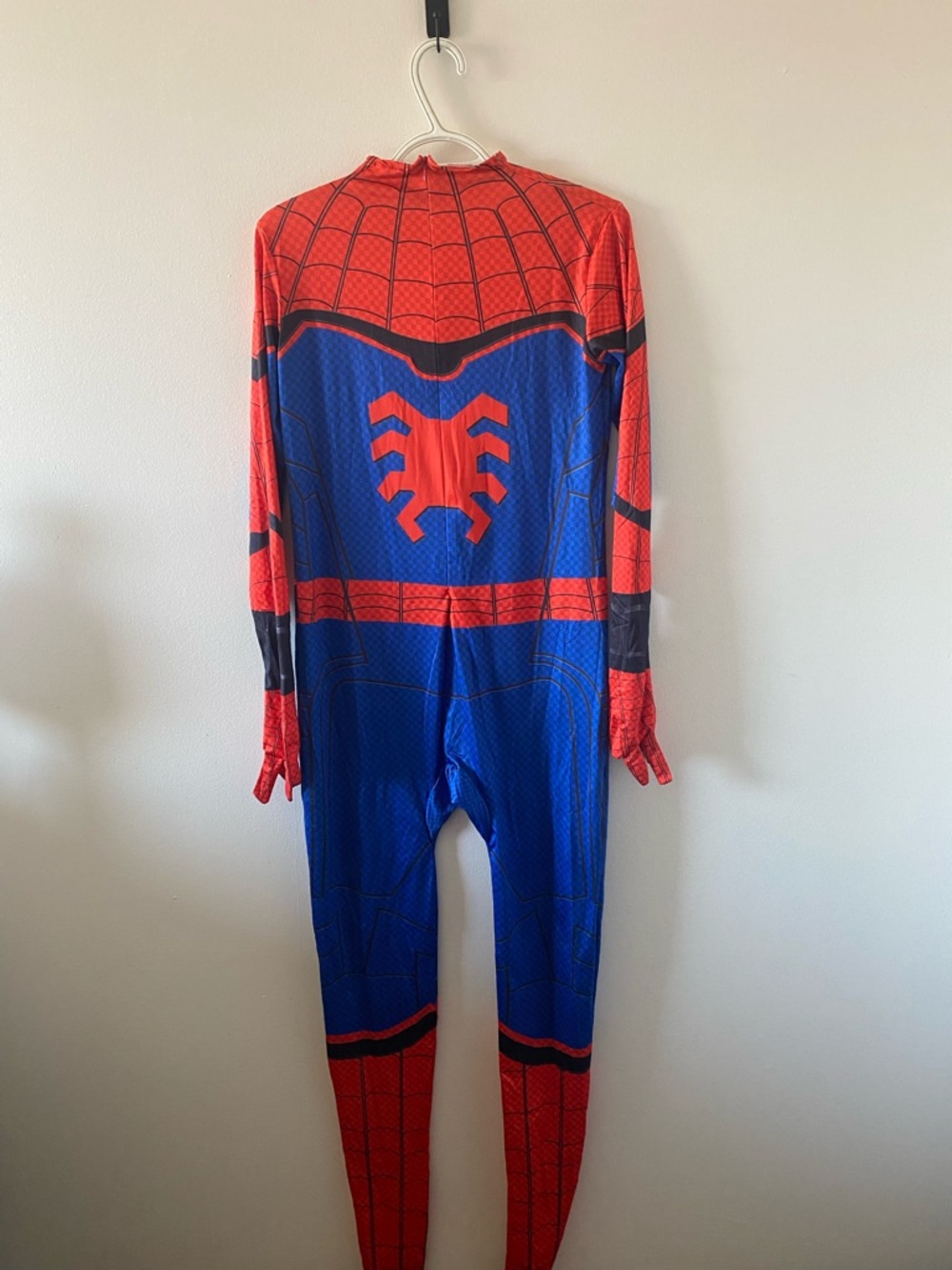 Spiderman Red and Blue Men's One-Piece Superhero Costume - Picture 2 of 5